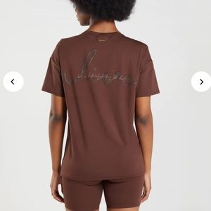 Whitney Simmons Oversized Gymshark T-shirt